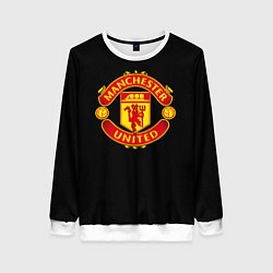 Свитшот женский Manchester United fc club, цвет: 3D-белый