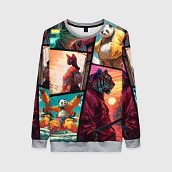 Свитшот женский Animal GTA, цвет: 3D-меланж