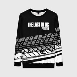 Свитшот женский The Last of Us краски асфальт, цвет: 3D-черный