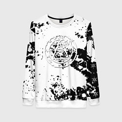 Свитшот женский Silent hill logo краски, цвет: 3D-белый