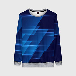 Свитшот женский Blue background, цвет: 3D-меланж
