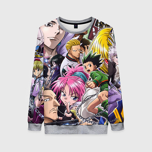 Женский свитшот Hunter Hunter anime color / 3D-Меланж – фото 1