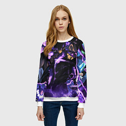 Свитшот женский Song Jin-Woo - final form, цвет: 3D-белый — фото 2