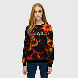 Свитшот женский Children of Bodom red lava, цвет: 3D-черный — фото 2
