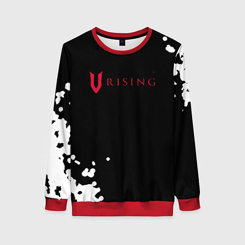 Женский свитшот V Rising краски / 3D-Красный – фото 1