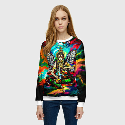 Женский свитшот Умеренность / 3D-Белый – фото 3