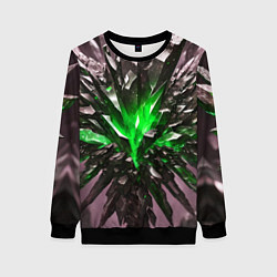 Женский свитшот Драгоценный камень зелёный