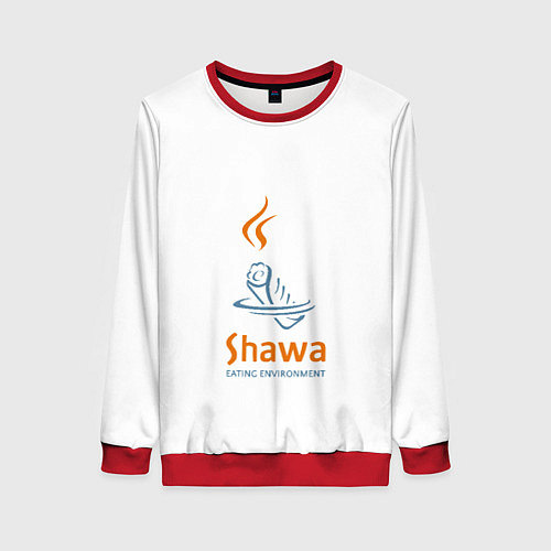 Женский свитшот Шаурма environment / 3D-Красный – фото 1