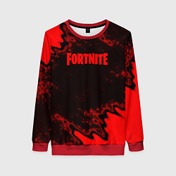 Свитшот женский Fortnite game colors red, цвет: 3D-красный