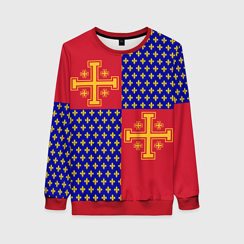 Женский свитшот Сюрко рыцарей Антиохии / 3D-Красный – фото 1