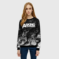 Свитшот женский Asking Alexandria black graphite, цвет: 3D-черный — фото 2