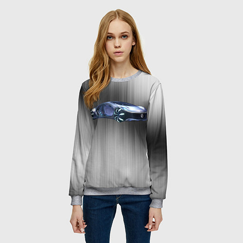 Женский свитшот Mercedes-benz AVTR / 3D-Меланж – фото 3