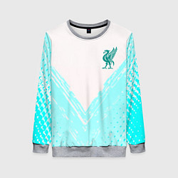 Свитшот женский Liverpool logo texture fc, цвет: 3D-меланж