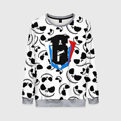 Свитшот женский Rainbow six монстр хэллоуин, цвет: 3D-меланж