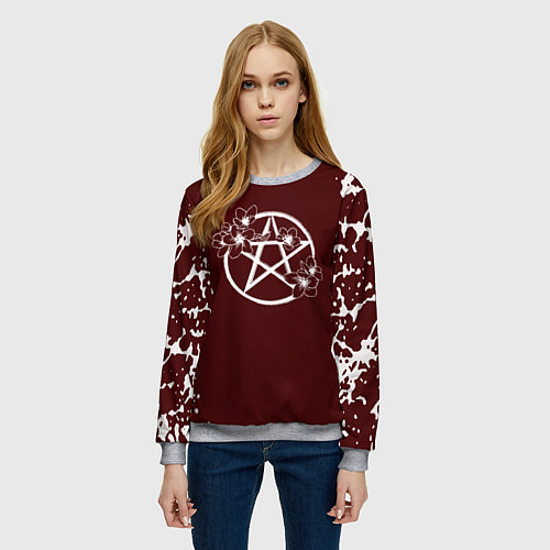 Женский свитшот HIM Вилли / 3D-Меланж – фото 3