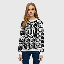 Свитшот женский Juventus pattern fc, цвет: 3D-белый — фото 2