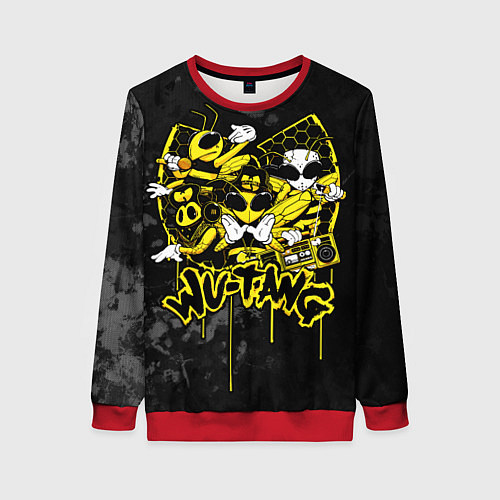 Женский свитшот Wu tang killa bees / 3D-Красный – фото 1