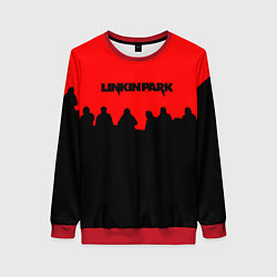 Свитшот женский Linkin park rock team, цвет: 3D-красный