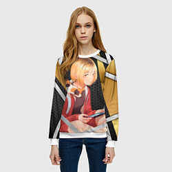 Свитшот женский Кенма Козуме из Волейбола, цвет: 3D-белый — фото 2