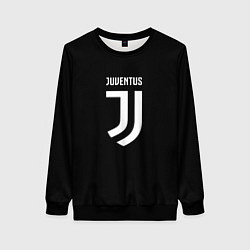 Свитшот женский Juventus sport fc белое лого, цвет: 3D-черный
