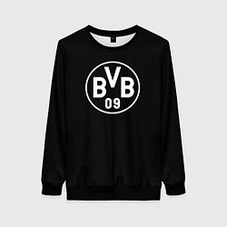 Свитшот женский Borussia sport fc белое лого, цвет: 3D-черный