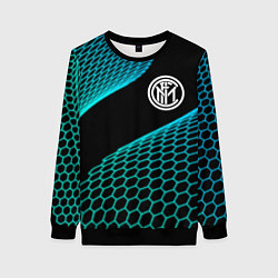 Свитшот женский Inter football net, цвет: 3D-черный