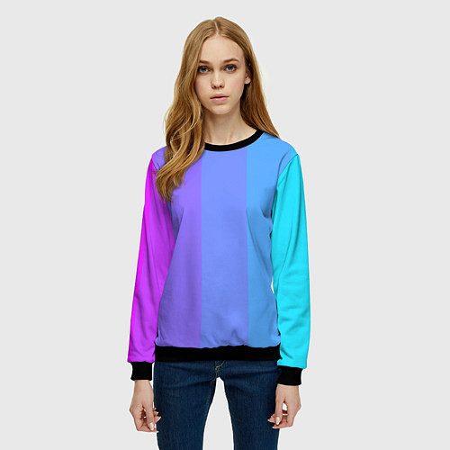 Женский свитшот Fivecolor / 3D-Черный – фото 3