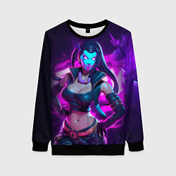 Свитшот женский League of Legends Kaisa Kda style, цвет: 3D-черный