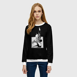 Свитшот женский Демон крови Пауэр, цвет: 3D-белый — фото 2