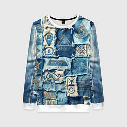 Женский свитшот Племя майя-пэчворк