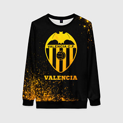 Свитшот женский Valencia - gold gradient, цвет: 3D-черный