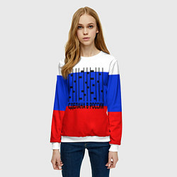 Свитшот женский Made in russia girl y, цвет: 3D-белый — фото 2