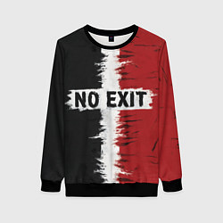 Свитшот женский Выхода нет, цвет: 3D-черный