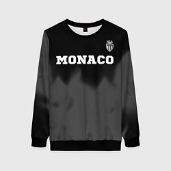 Свитшот женский Monaco sport на темном фоне посередине, цвет: 3D-черный