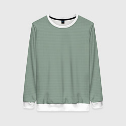 Свитшот женский Светлый серо-зелёный текстурированный, цвет: 3D-белый