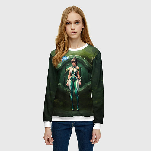 Женский свитшот Stellar Blade Eve girl / 3D-Белый – фото 3
