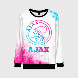 Свитшот женский Ajax neon gradient style, цвет: 3D-черный