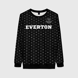 Свитшот женский Everton sport на темном фоне посередине, цвет: 3D-черный