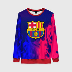 Свитшот женский Barcelona fc club gradient, цвет: 3D-красный