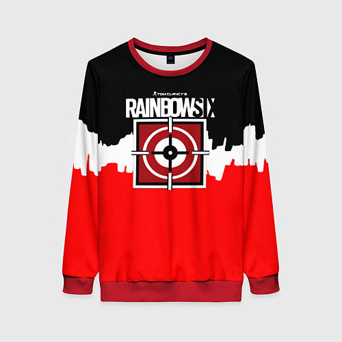 Женский свитшот Rainbow six снайпер / 3D-Красный – фото 1