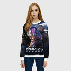 Свитшот женский Mass Effect ТалиЗора, цвет: 3D-белый — фото 2