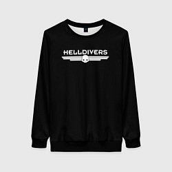 Свитшот женский Helldivers Logo, цвет: 3D-черный