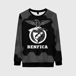 Свитшот женский Benfica sport на темном фоне, цвет: 3D-черный