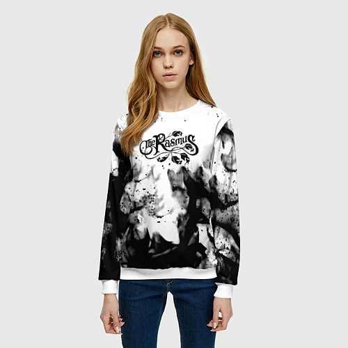 Женский свитшот Rasmus smoke steel / 3D-Белый – фото 3