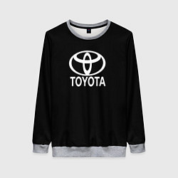 Свитшот женский Toyota white logo, цвет: 3D-меланж