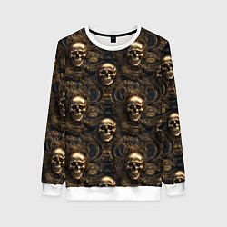 Женский свитшот Черепа и узоры лакшери