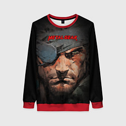 Свитшот женский Metal gear Venom Snake, цвет: 3D-красный