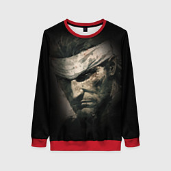 Свитшот женский Metal gear Venom Snake, цвет: 3D-красный