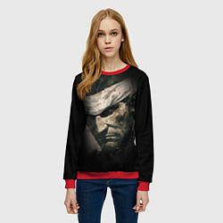 Свитшот женский Metal gear Venom Snake, цвет: 3D-красный — фото 2