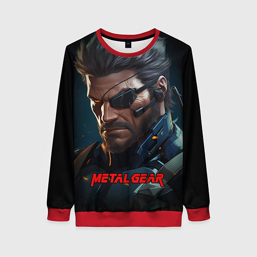 Женский свитшот Веном Снейк из игры Metal gear / 3D-Красный – фото 1